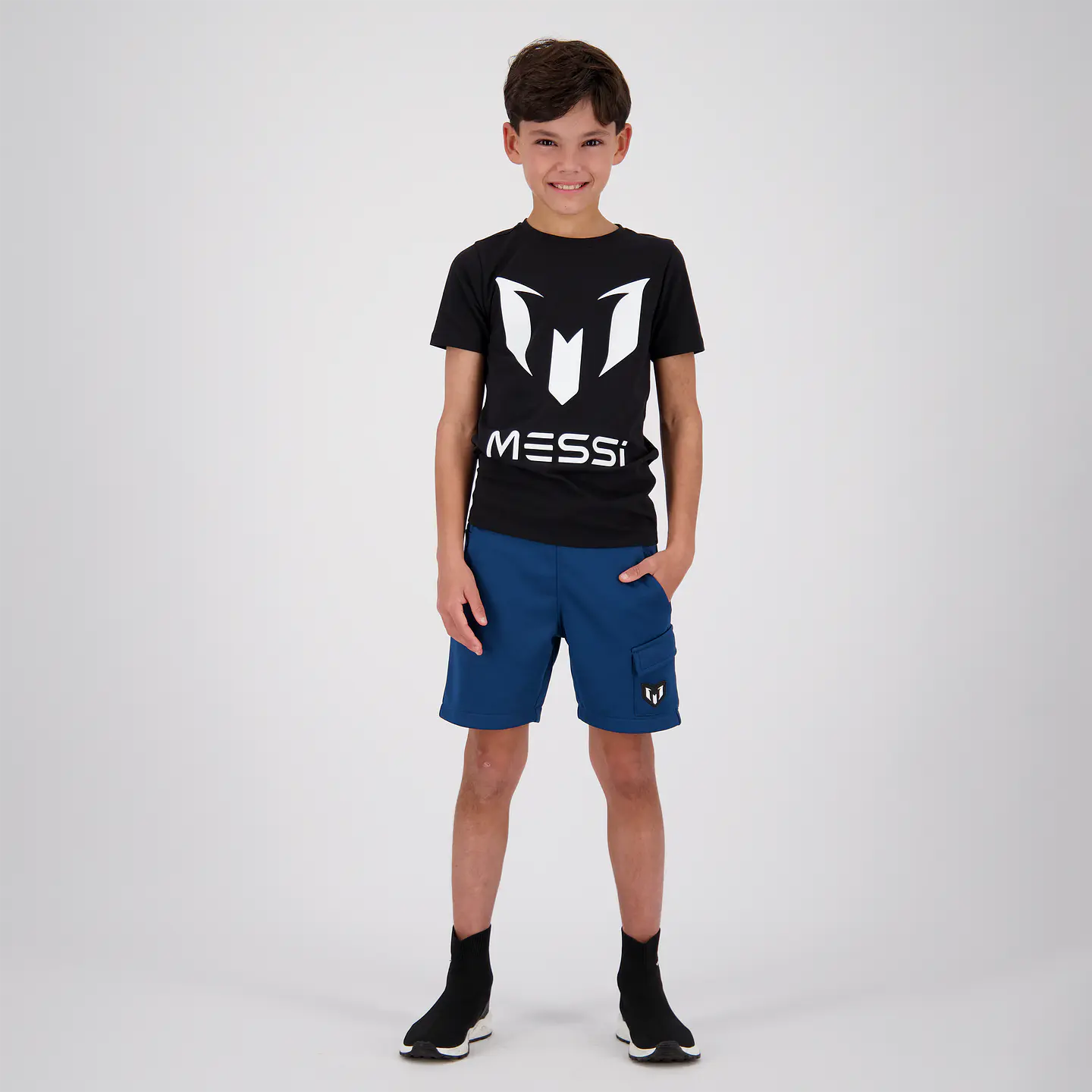 Polera (lo) C/p M/c Big Logo Messi Messi C104kbn30001 Negro 10 1