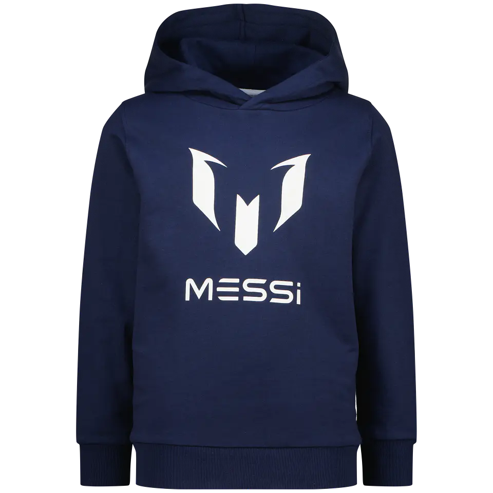 Polerón Niño con Capucha Big Logo Messi C139KUN34601 – Azul 1