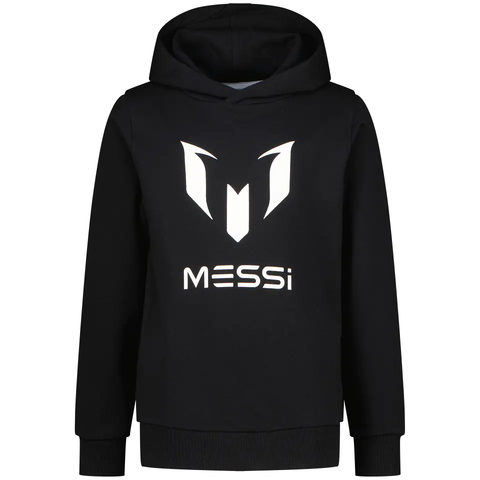 Polerón Niño con Capucha Big Logo Messi C132KUN34601 – Negro 1