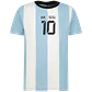 Polera (lo) C/p M/c Inspired Camiseta Messi C132kbn30004 Celeste 10 - Miniatura 2