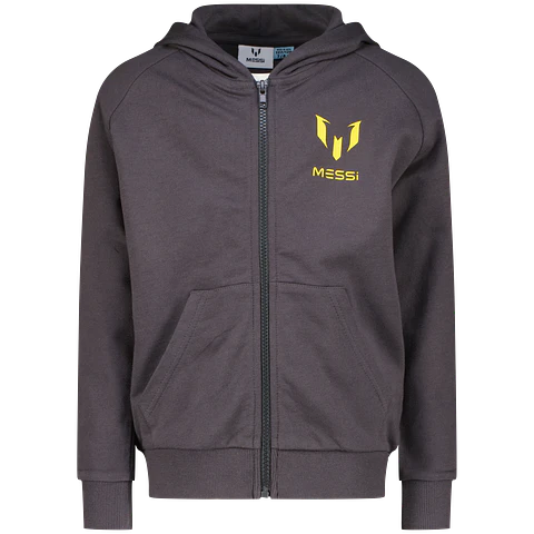 Polerón Niño con Cierre Frontal Mini Logo Messi C132KBN34803 – Gris