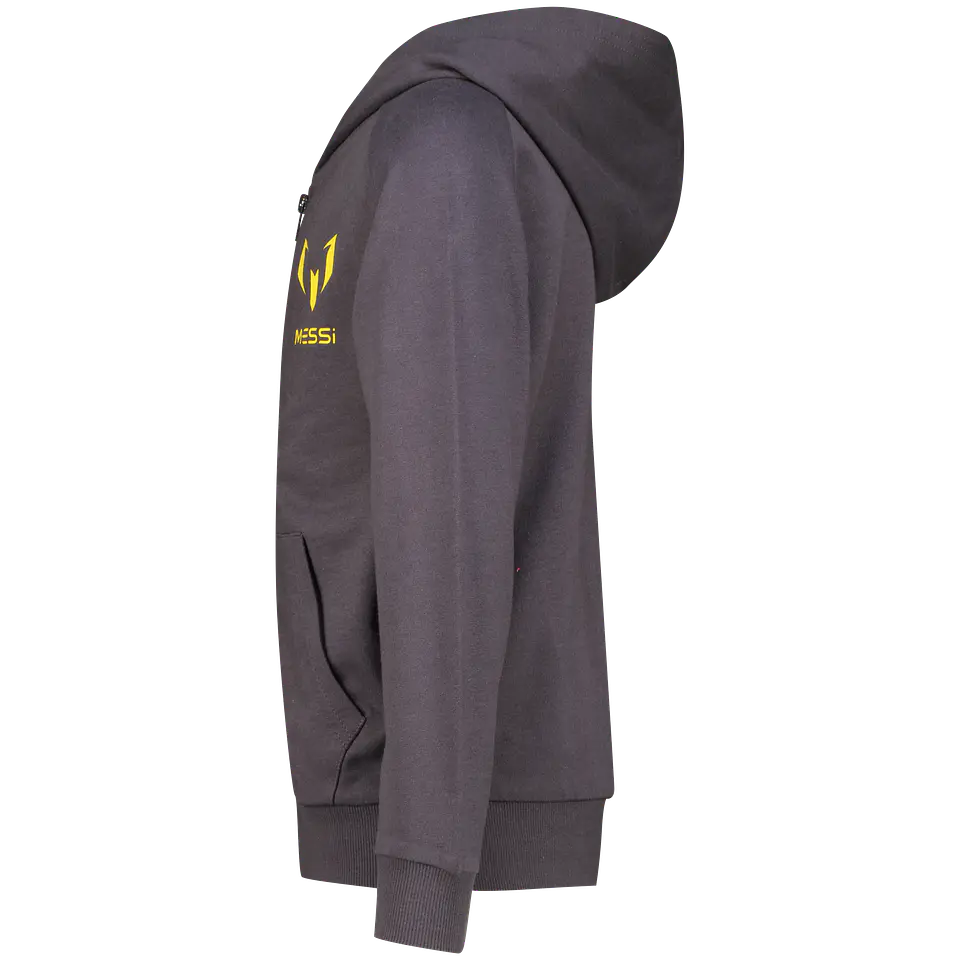 Polerón Niño con Cierre Frontal Mini Logo Messi C132KBN34803 – Gris 2