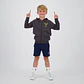 Polerón Niño con Cierre Frontal Mini Logo Messi C132KBN34803 – Gris - Miniatura 3