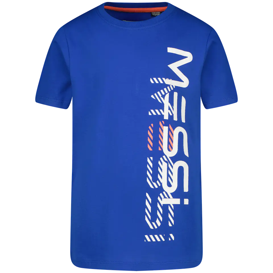 Polera Niño Manga Corta Vertical Messi C132KBN30008 – Azul 1