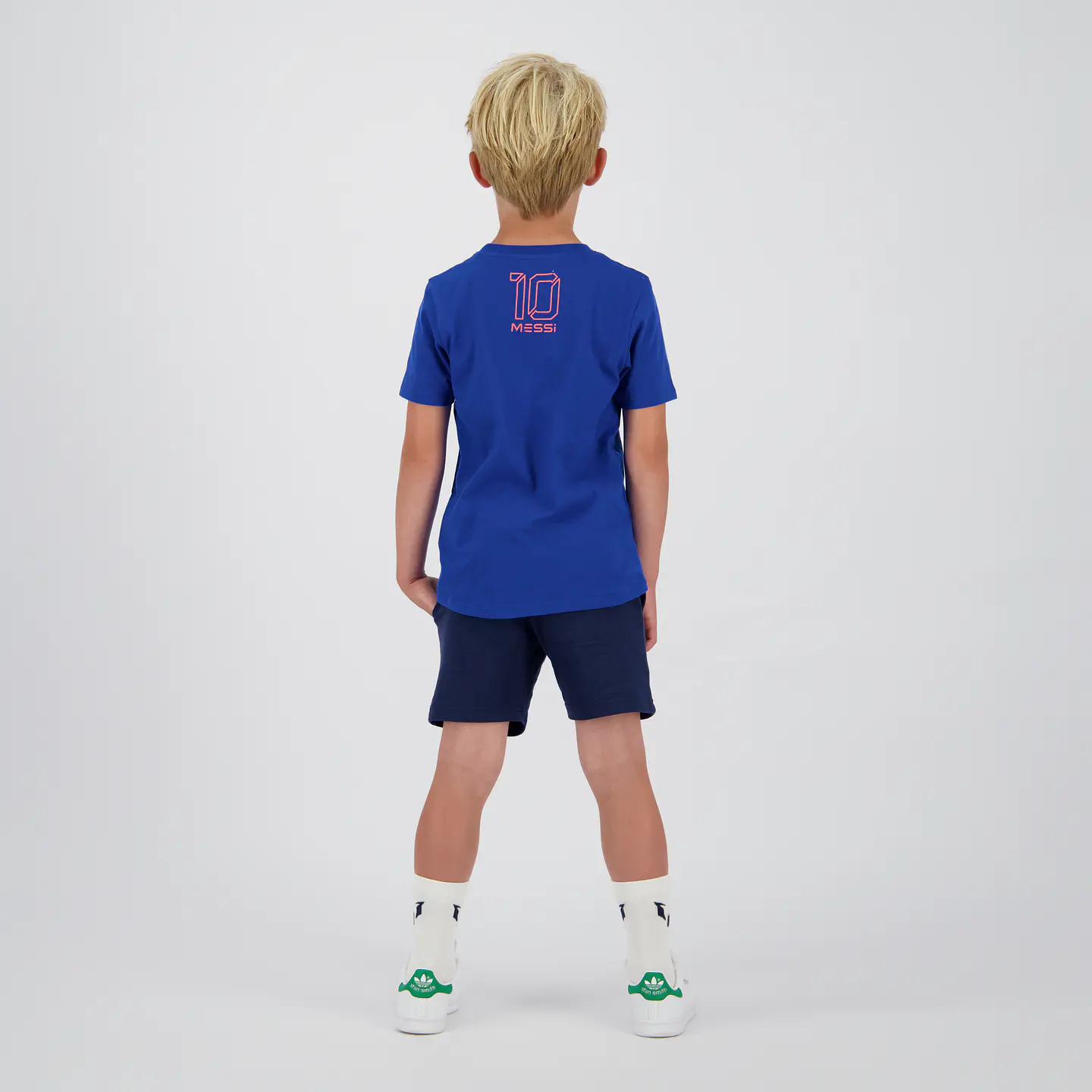 Polera Niño Manga Corta Vertical Messi C132KBN30008 – Azul 2