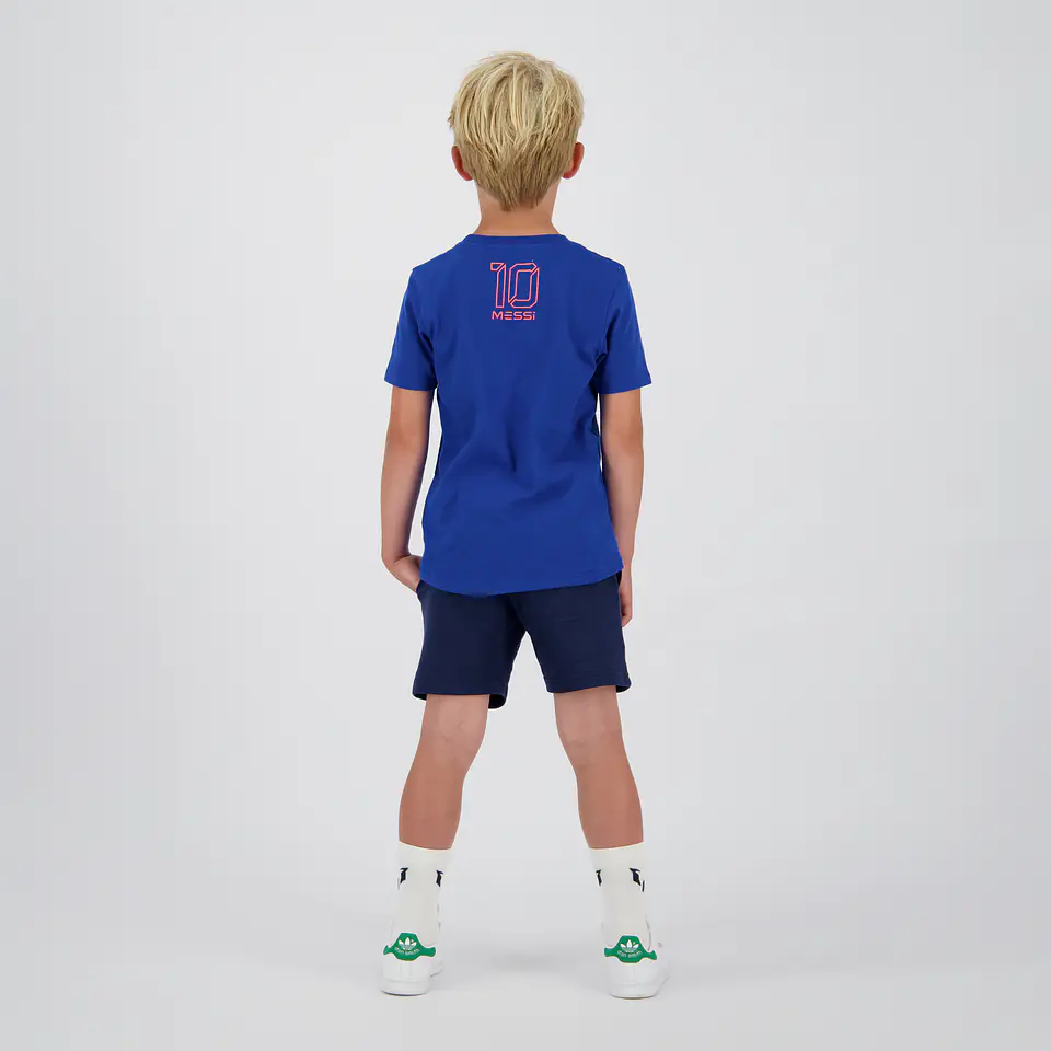 Polera Niño Manga Corta Vertical Messi C132KBN30008 – Azul 2