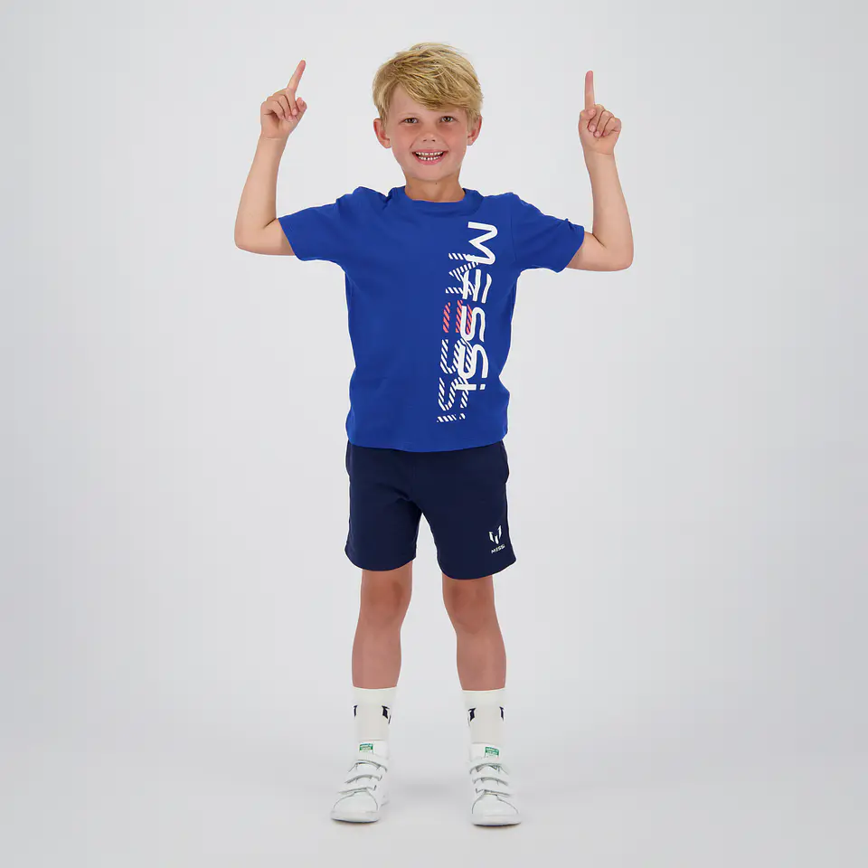 Polera Niño Manga Corta Vertical Messi C132KBN30008 – Azul 3