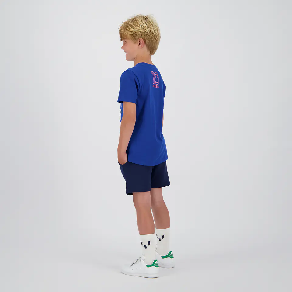 Polera Niño Manga Corta Vertical Messi C132KBN30008 – Azul 4