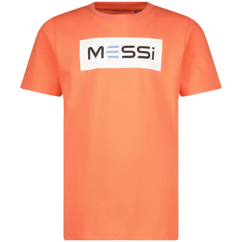 Polera Niño Manga Corta Estampada Messi C132KBN30002 – Coral 1