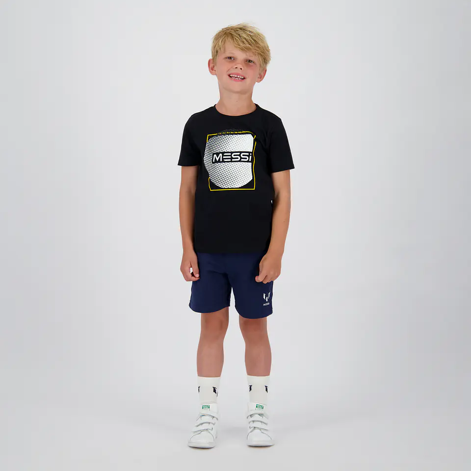 Polera (lo) C/p M/c Estamp. Messi C132kbn30001 Negro 10 2