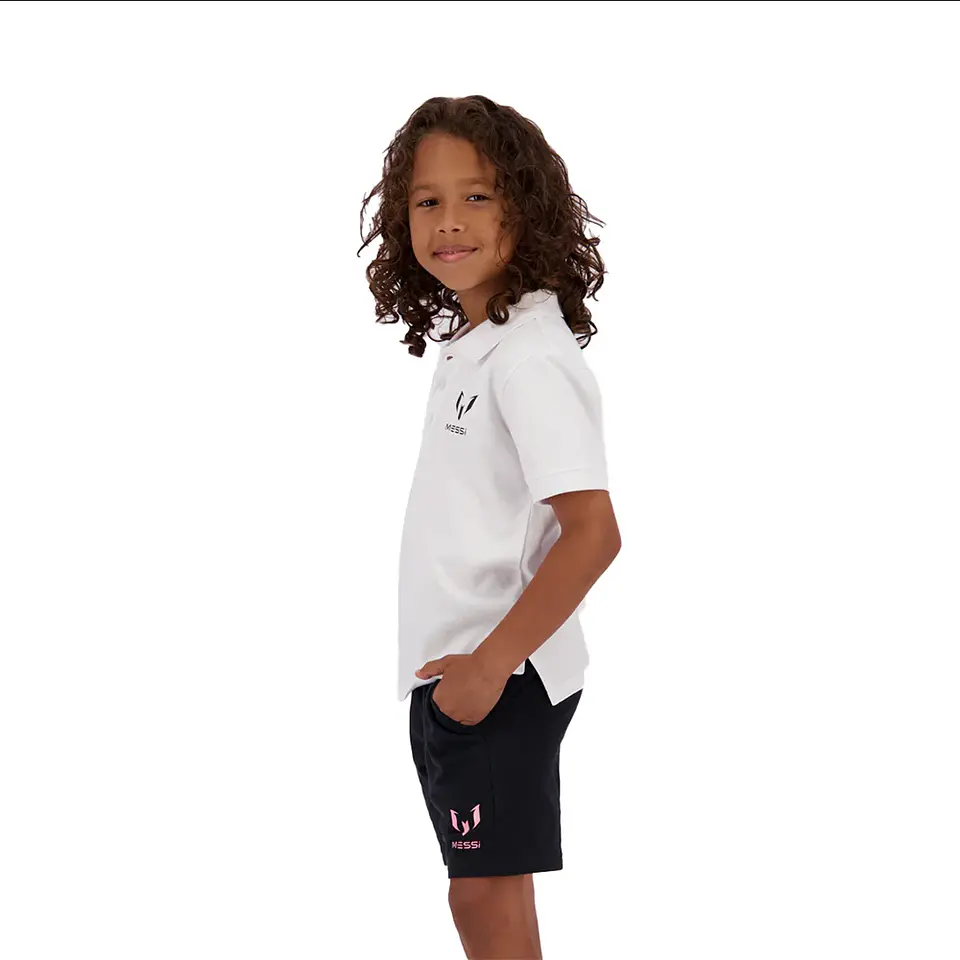 Short (lo) Liso Mini Logo Messi C132kun46001 Negro 10 3