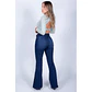 Jeans Mujer T/a Flare C/cinturon Mohicano 430900 Denim 36 - Miniatura 3