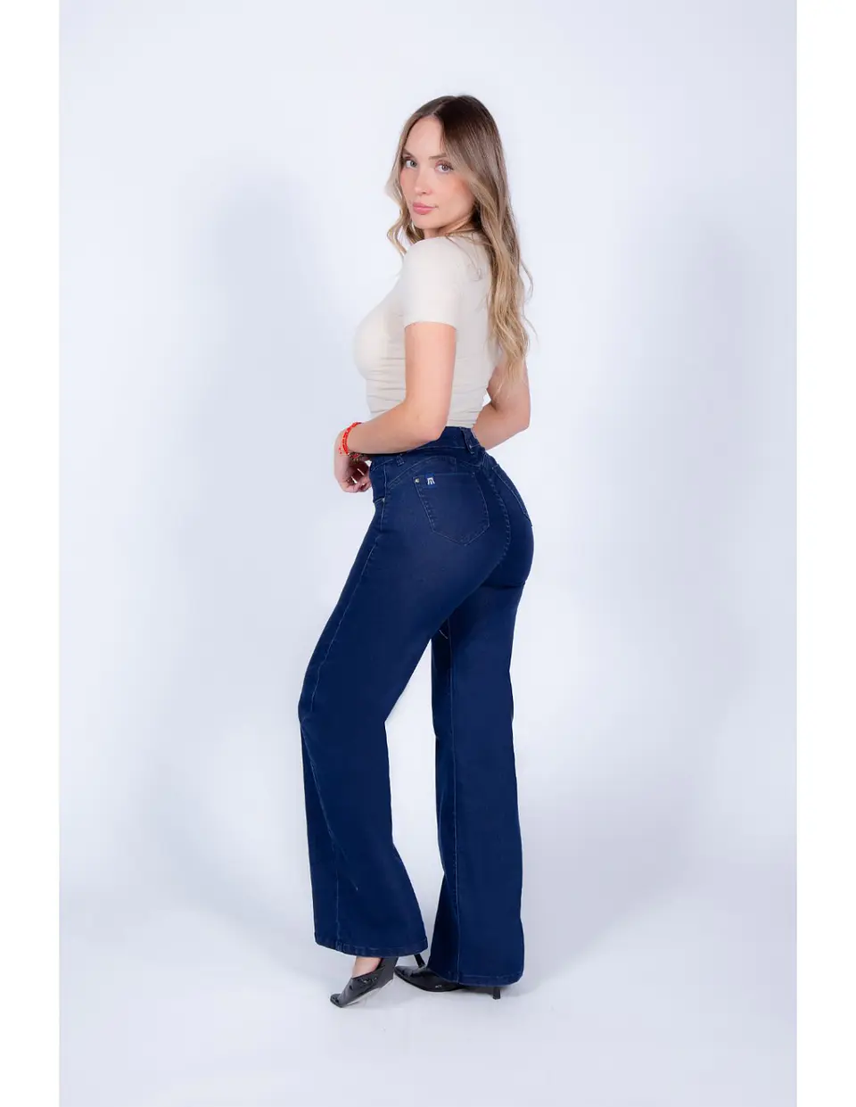 Jeans Mujer T/a Wide Leg Mohicano 433300 Denim 36 3