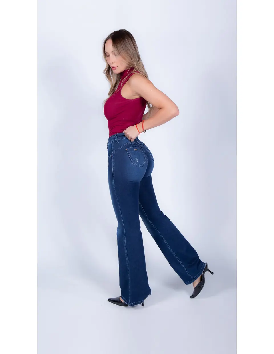 Jeans Mujer T/m Flare Mohicano 430100 Denim 36 2