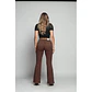 Jeans Mujer T/a Recto Color Mohicano 436604 Cafe 36 - Miniatura 2