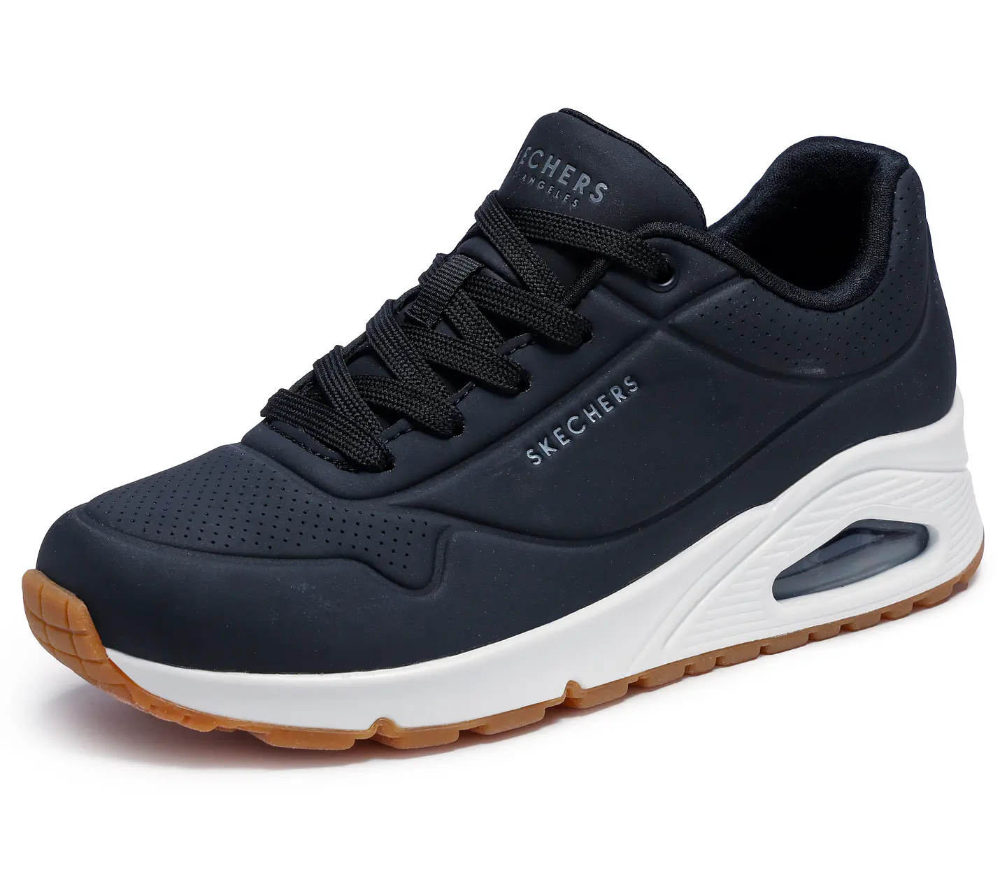 Zapatilla Aire Mujer Uno - Stand On Air Casual Skechers 73690-blk Black 35 3