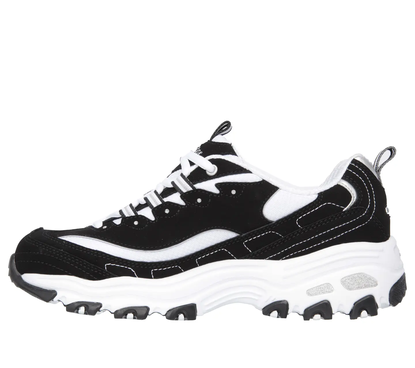 Zapatilla Mujer D´lites Biggest Fan Casual Skechers 11930-bkw Negro-blanco 35 6