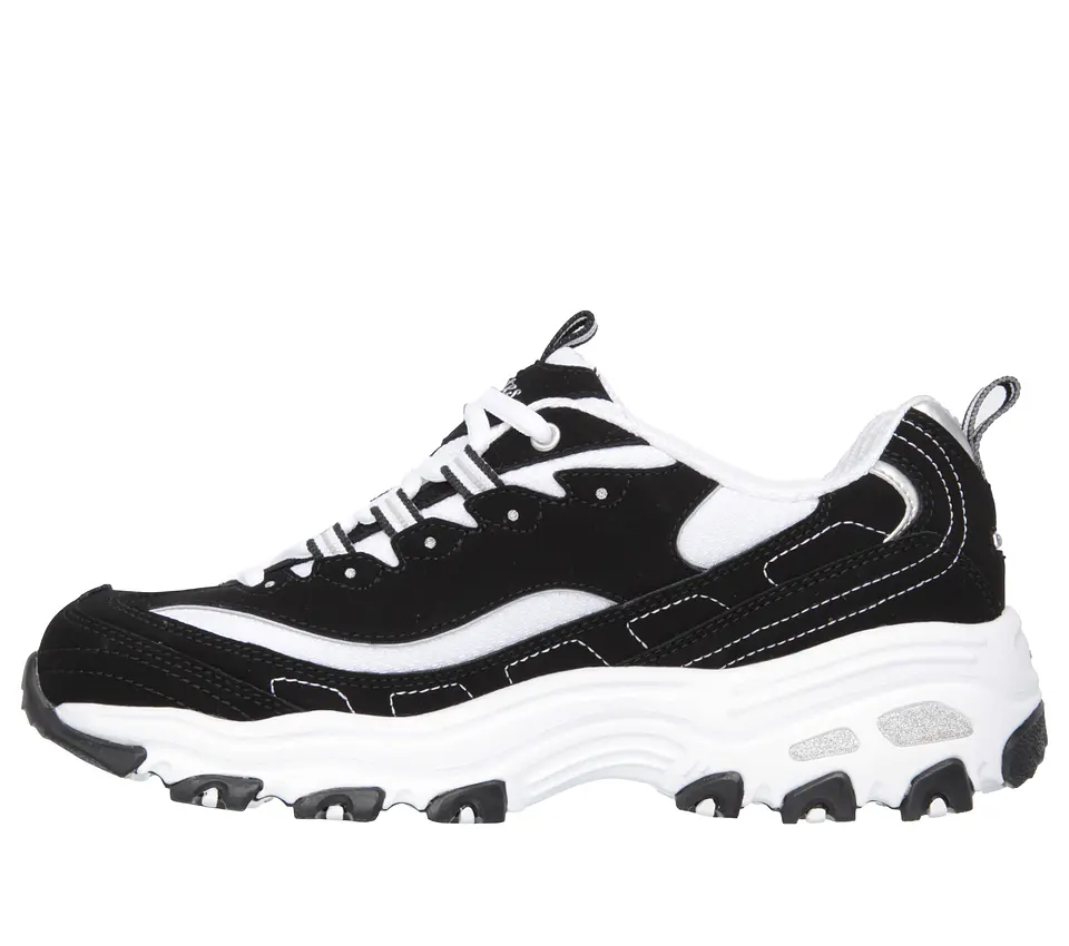 Zapatilla Mujer D´lites Biggest Fan Casual Skechers 11930-bkw Negro-blanco 35 6