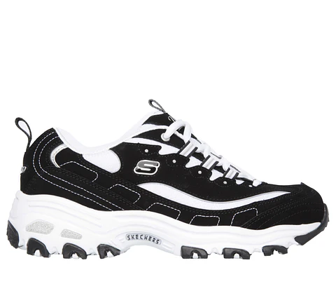 Zapatilla Mujer D´lites Biggest Fan Casual Skechers 11930-bkw Negro-blanco 35
