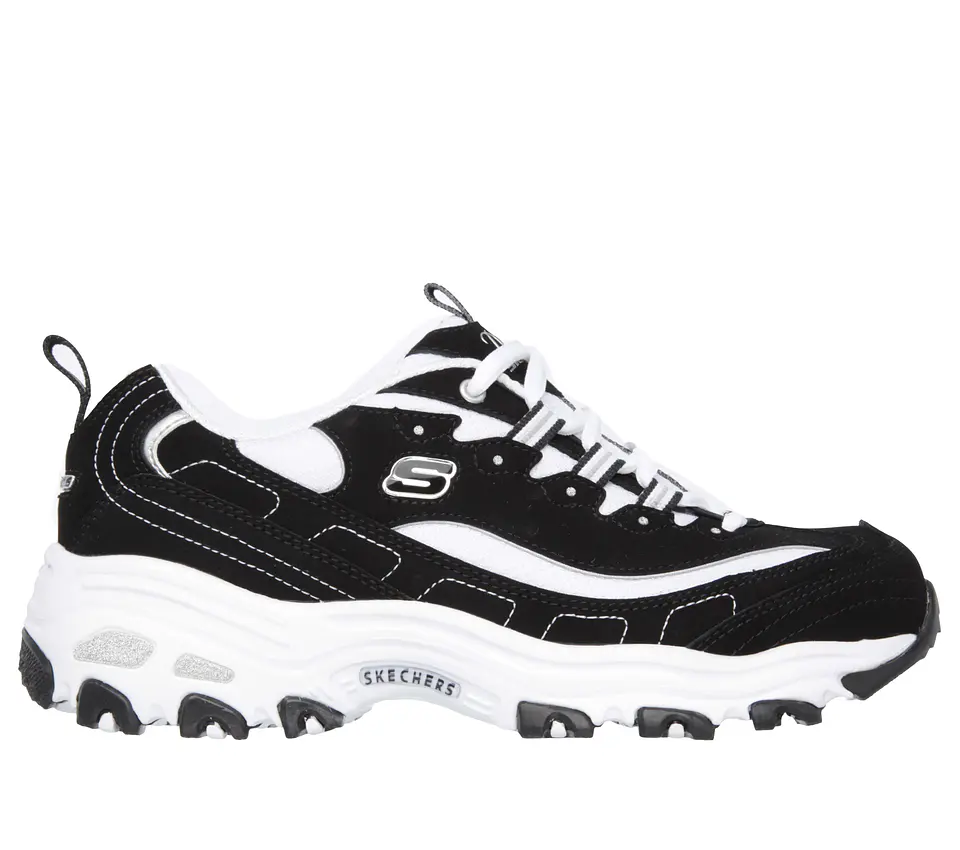 Zapatilla Mujer D´lites Biggest Fan Casual Skechers 11930-bkw Negro-blanco 35 1