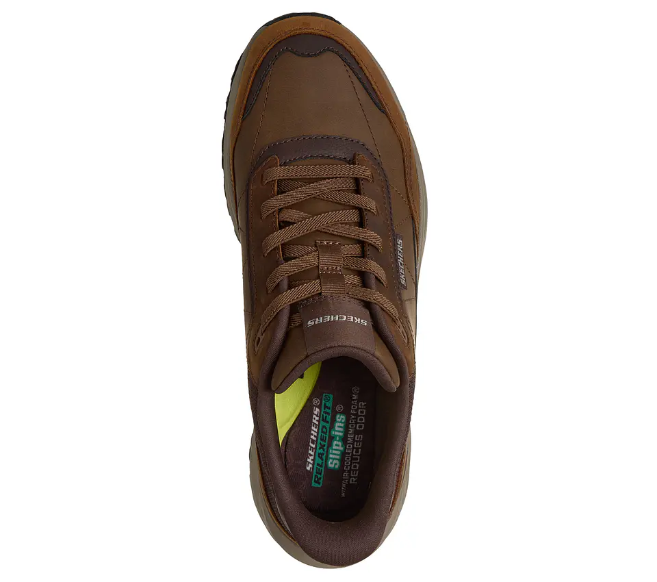 Zapato Slipins Hombre Slade Ultra Casual Skechers 211350-cdb Cafe 39 5