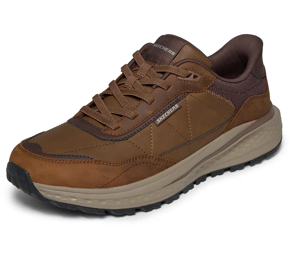 Zapato Slipins Hombre Slade Ultra Casual Skechers 211350-cdb Cafe 39 6