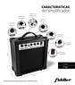 Combo Guit. Electrica Negra Fiddler Macrotel Fd-cga05b - Miniatura 4
