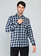 Camisa Hombre M/l Cuadros S/b Arrow Cm33046nb Navy S - Miniatura 1