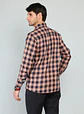 Camisa Hombre M/l Cuadros S/b Arrow Cm33046na Naranja S - Miniatura 4