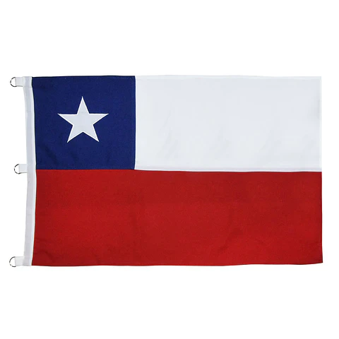Bandera Chilena 120*180 Cm. Ban90135 Comercial Doral S/c S/t