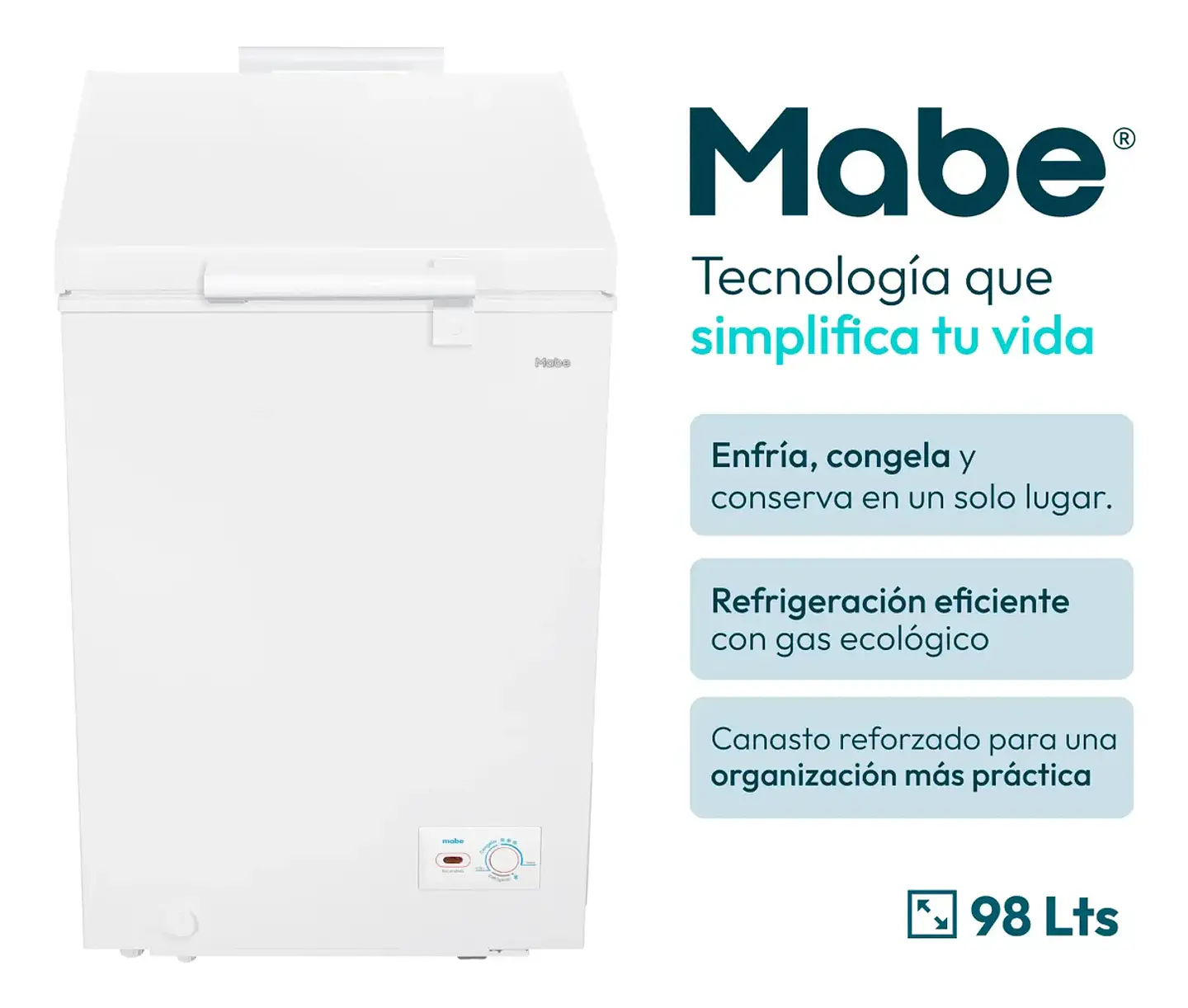 FREEZER HORIZ. 100L MABE  FDHMHM100PPLB0 2