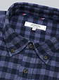 Camisa Hombre M/l Cuadros S/b Arrow Cm33018az Azul S - Miniatura 5