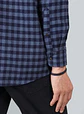 Camisa Hombre M/l Cuadros S/b Arrow Cm33018az Azul S - Miniatura 6
