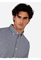 Camisa Hombre M/l Cuadrille S/b Arrow Cm33015az Azul S - Miniatura 2