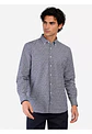 Camisa Hombre M/l Cuadrille S/b Arrow Cm33015az Azul S - Miniatura 4