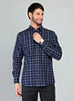 Camisa Hombre M/l Cuadros S/b Arrow Cm33013az Azul S - Miniatura 1