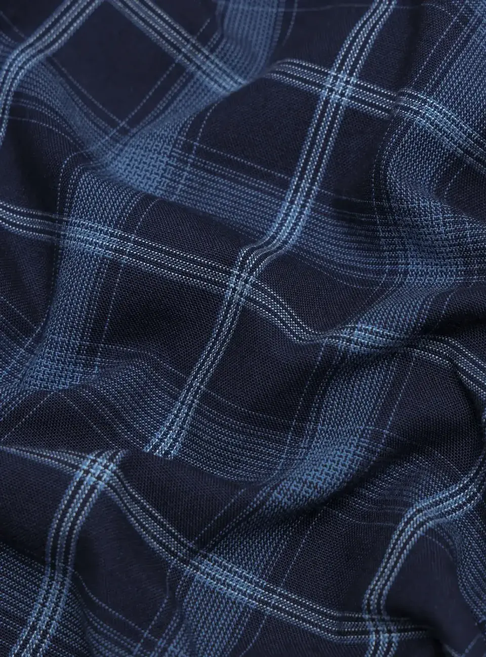 Camisa Hombre M/l Cuadros S/b Arrow Cm33013az Azul S 6