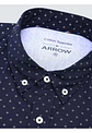 Camisa Hombre M/l Full Print S/b Spandex Arrow Cm33011az Azul L - Miniatura 3