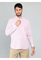Camisa Hombre M/l Microlistado S/b Spandex Arrow Cm33008rd Rosado S - Miniatura 1