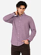 Camisa Hombre M/l Cuadrille S/b Arrow Cm33015bu Burdeo S - Miniatura 1