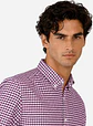 Camisa Hombre M/l Cuadrille S/b Arrow Cm33015bu Burdeo S - Miniatura 2