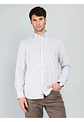 Camisa Hombre M/l Cuadros S/b Arrow Cm33003az Azul S - Miniatura 1