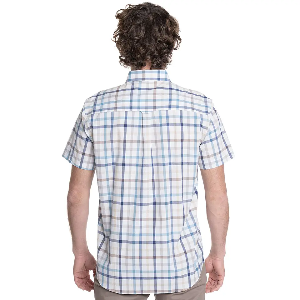 Camisa Hombre M/c Cuadros Apollo Mc-gregor Mgv625020n-574 Paq. Vela S 4
