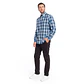 Camisa Hombre M/l Regular Fit Cuadros Algodón C/bols Long Island Mc-gregor M Paq. Vela S Mgi601000n_574 - Miniatura 2