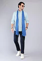 Camisa Hombre M/l Cuadrille C/b Arrow Cm33009ce Celeste S - Miniatura 4
