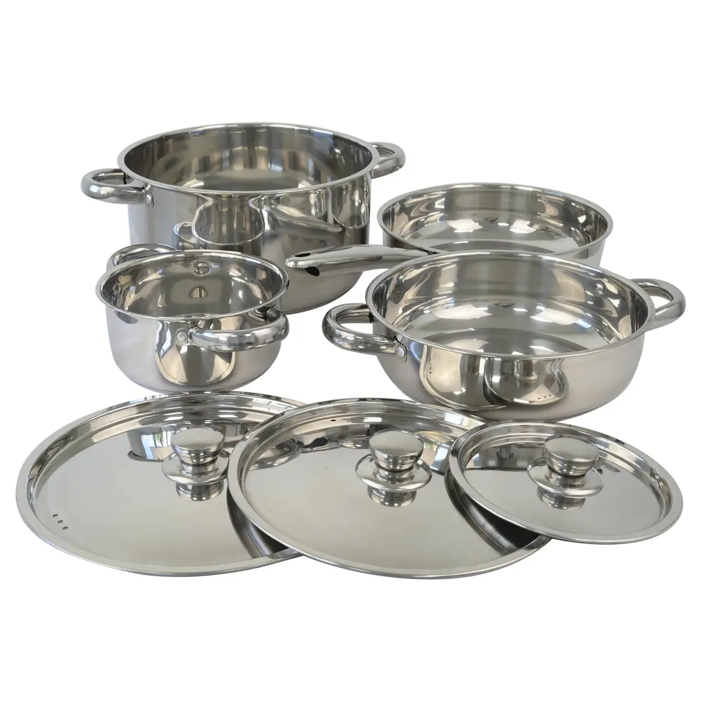 Bateria de Cocina A. Inox 7pzas Malaga Doral Menaje Bataima7p 3
