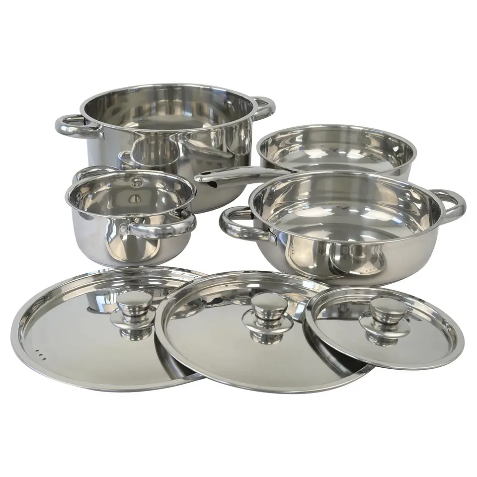 Bateria de Cocina A. Inox 7pzas Malaga Doral Menaje Bataima7p 3