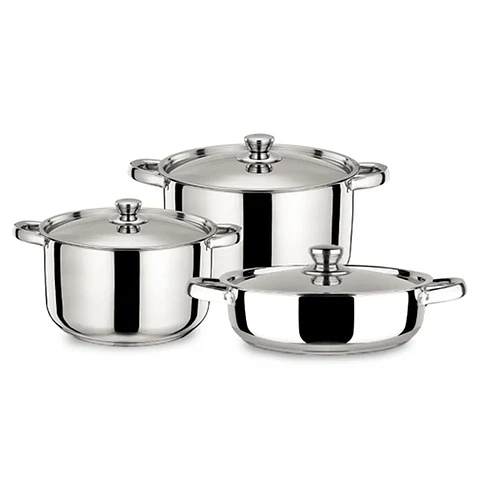 Bateria de Cocina A. Inox 6pzas Malaga Doral Menaje Bataima6l
