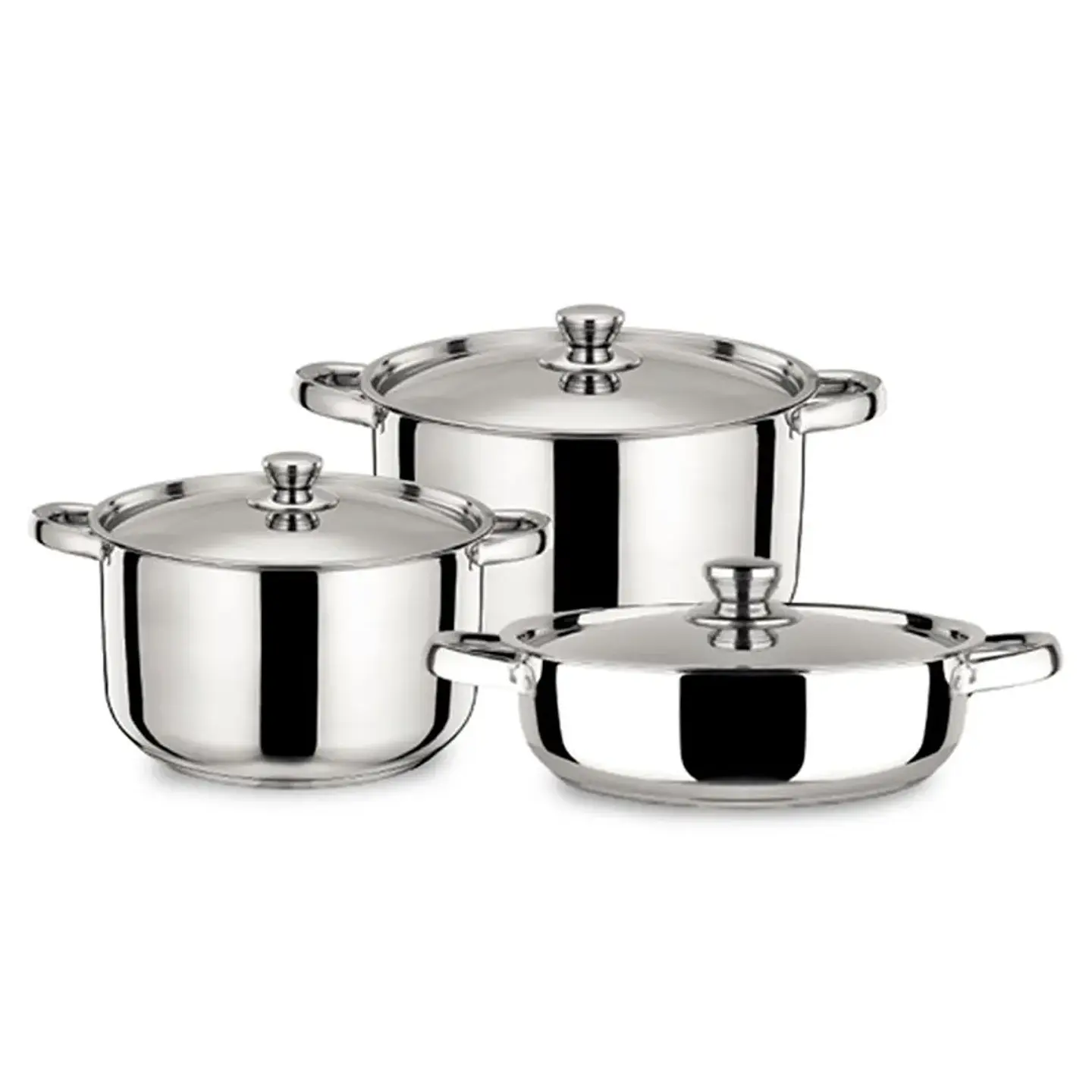 Bateria de Cocina A. Inox 6pzas Malaga Doral Menaje Bataima6l 1