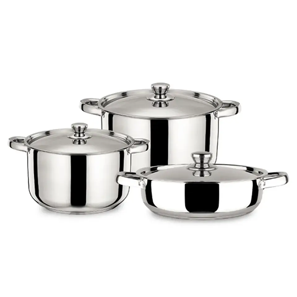 Bateria de Cocina A. Inox 6pzas Malaga Doral Menaje Bataima6l 1